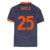 Inter Milan Manuel Akanji #25 Tretí futbalový dres 2025-26 Krátky Rukáv